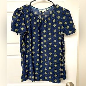 Navy Blue Blouse